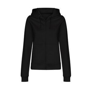 Awdis Womens/Ladies College Hoodie / Deep Black